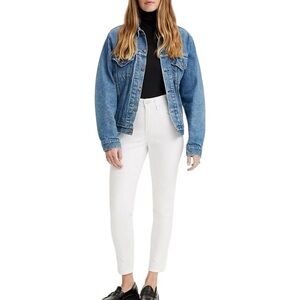 Levi’s Women's White 721 high waist skinny ankle jeans